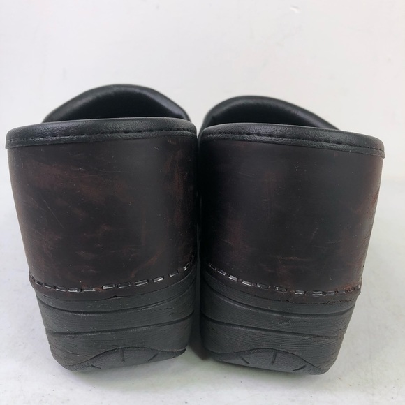 Dansko XP Leather Slip On Clog Shoes - Picture 4 of 9